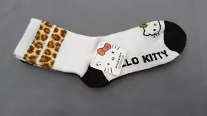 Hello Kitty Socks Mid-Crew Sz 4-10 2 Pair - Picture 1 of 4
