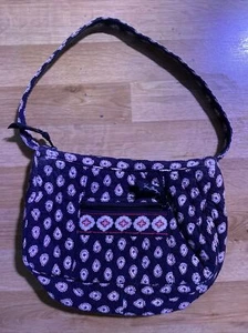 Vera Bradley Retired Classic Black Shoulder Bag Fall 2006 Vintage - Bild 1 von 2