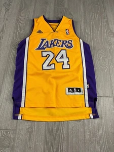 KOBE BRYANT #24 YOUTH M LA LAKERS YELLOW JERSEY BASKETBALL BRYANT - Picture 1 of 9