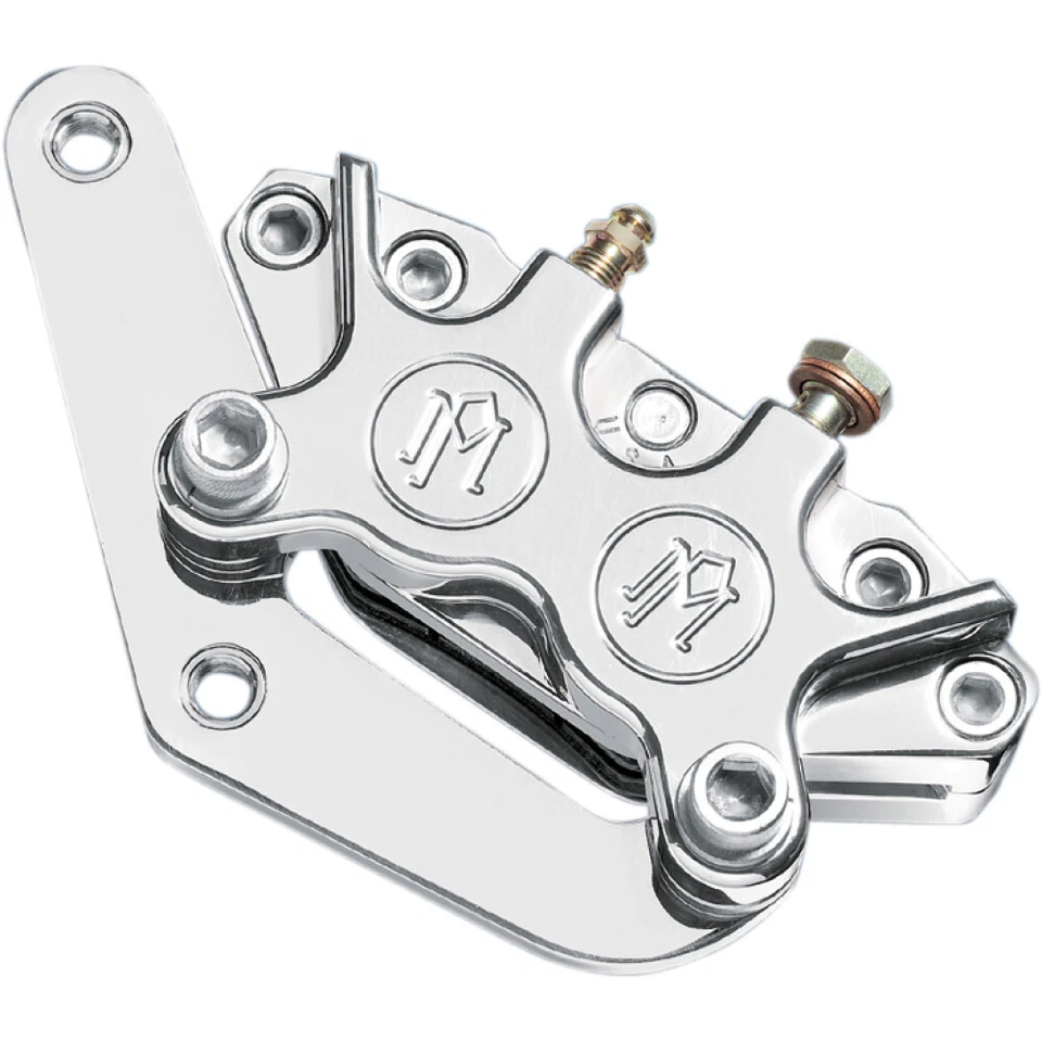 Performance Machine Single Disc Brake Caliper - Front - Chrome | 1213-0017CH - Image 1 of 1