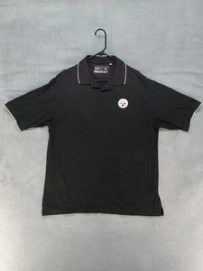 Pittsburgh Steelers Black Men's Polo NFL Shirt Size Large. - Picture 1 of 8