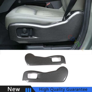 For Land Rover Defender 20-24 Carbon Fiber Car Seat Adjustment Button Panel Trim - Picture 1 of 11