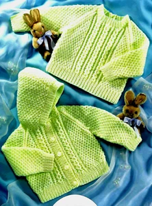 VINTAGE "COPY" Baby / Child Jumper & Cardigan Chest: 41-56cm / 16-22" 8 Ply - Picture 1 of 5