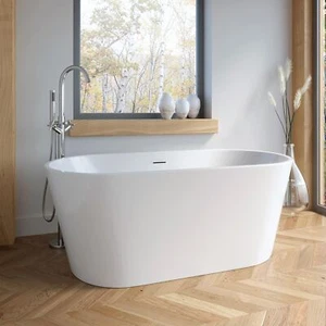 Luxus Freistehende Badewanne 1500 x 750 mm Acryl Doppelend Badezimmer - Bild 1 von 7