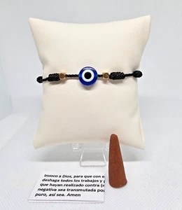 PULSERA NEGRA OJO TURCO PROTECCION SUERTE PARA MAL DE OJO DINERO - Bild 1 von 4