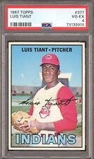 1967 Topps #377 Luis Tiant - PSA VG-EX 4 - Cleveland INDIANS - CENTERED  VSCARDS