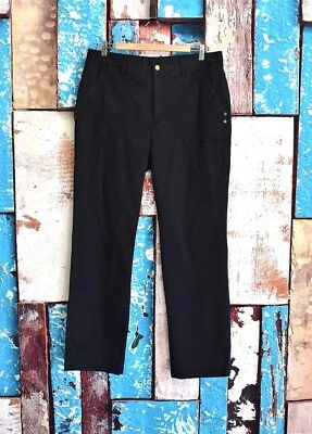 Pantalones para mujer Caribbean Joe informales calce ajustado talla 14 negros seminuevos Foto 1 de 4