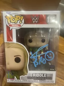 AUTOGRAPHED MATT RIDDLE FUNKO POP (BLUE) JSA CERTIFIED - Picture 1 of 3