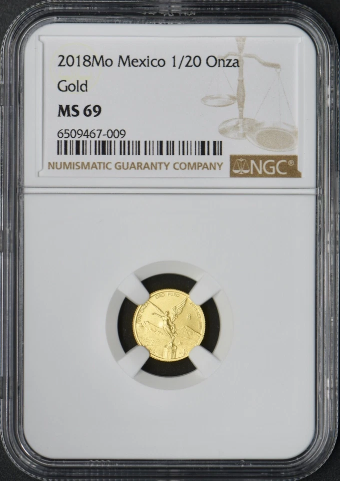 2018-Mo Mexico 1/20 Gold Onza - NGC MS69 - ✪COINGIANTS✪ - Image 1 of 2