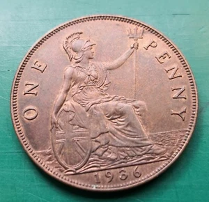 1936 George V penny #612 - Picture 1 of 2