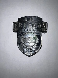 Sombrero Insignia Vintage Freeman Corp BUS Emblema Transporte. - Imagen 1 de 10