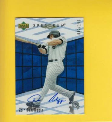2007 Upper Deck Spectrum Rookie Retrospectrum Signatures Dan Uggla NM-MT+ 42/199 - Image 1 of 2