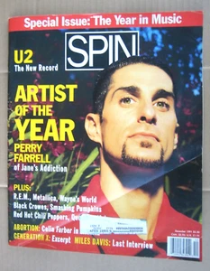 SPIN MAGAZINE December 1991 MUSIC MAGAZINE U2 Perry Farrell JANES ADDICTION  - Bild 1 von 5