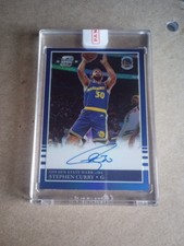 2022-23 Stephen Curry/25 Blue Autograph 85'Tribute Contenders Optic