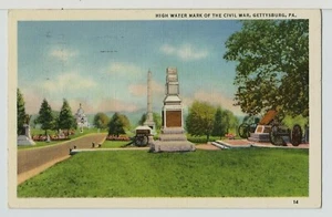 Postcard PA Pennsylvania Gettysburg Civil War Battle Memorial Linen Posted 1941 - Picture 1 of 2