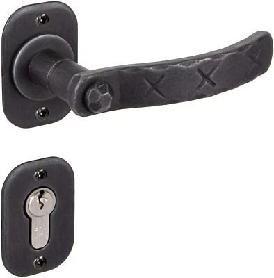 Maniglia Ovale ferramenta per porte Ferro Battuto Porta Giardino Pz - Immagine 1 di 4