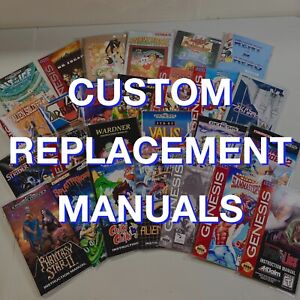 Replacement/Custom Manual - SEGA Genesis - Instruction Book - Master System
