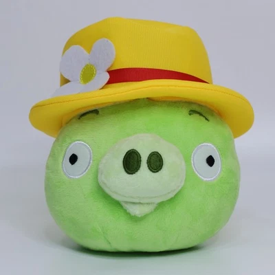 SAMPLE Angry Birds Summer Flower Hat Pig Plush | 6" 2011 CWT Collection - Image 1 of 4