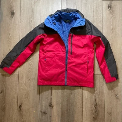 Chaqueta impermeable forrada de vellón 3 en 1 para niños L.L.Bean multicolor talla M (10/12) Foto 1 de 4
