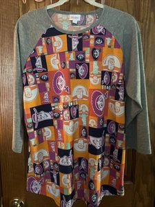 Camisa LULAROE XL Randy Disney Camiseta Raglán Aliens Pizza Planet Toy Story béisbol - Imagen 1 de 7