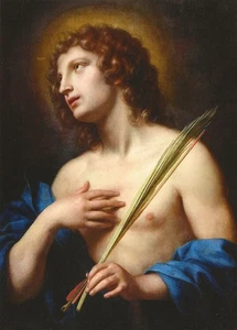 Postcard Onorio Marinari "Saint Sebastian" Phoenix Art Museum MINT Unused - Picture 1 of 1