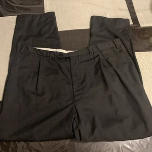 Canali 100% Wool Pants 38x28 Charcoal Dark Gray - Picture 1 of 7
