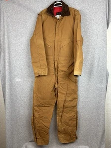Vintage Walls Zero Zone Canvas Insulated Coveralls Mens Sz Large Short Brown - Picture 1 of 8