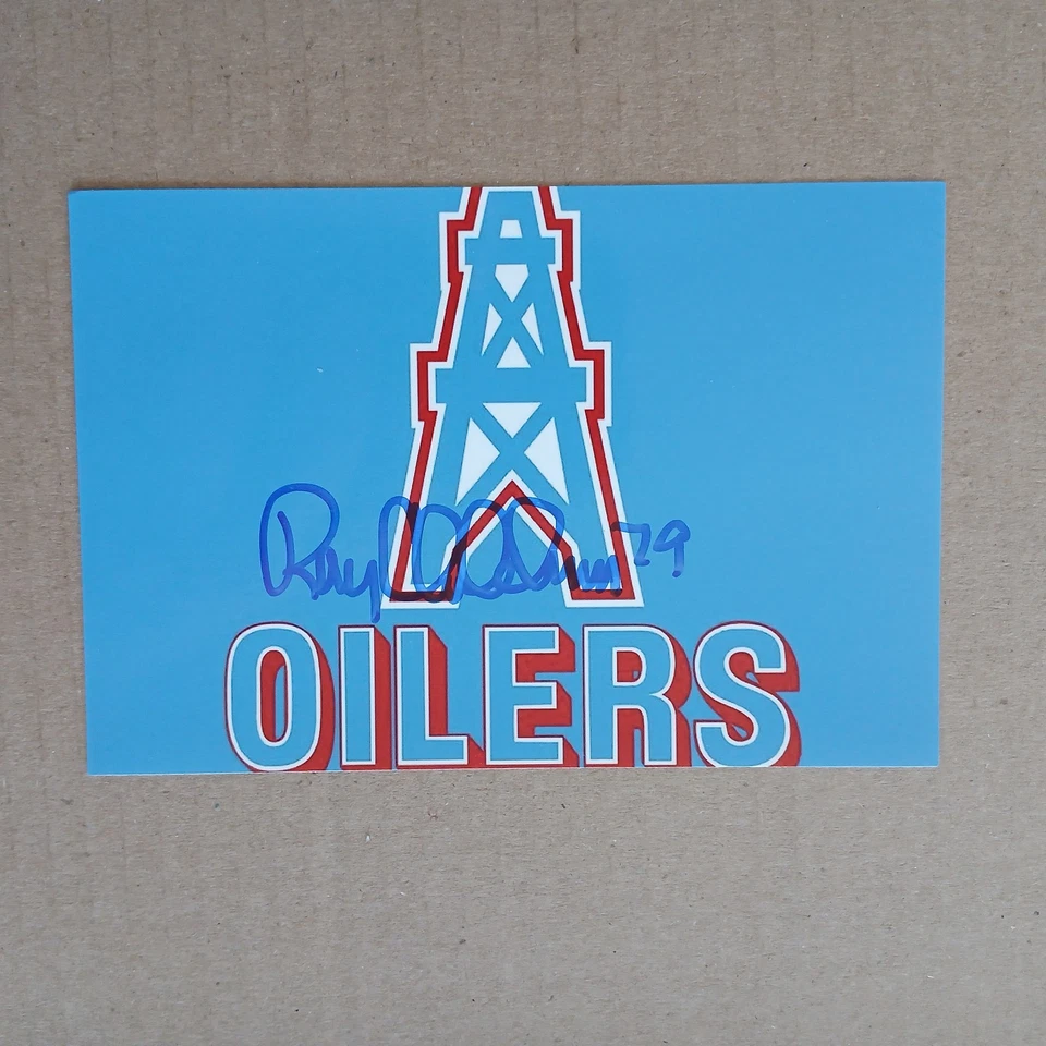 Foto autografiada de Ray Childress 4x6 NFL HOF Houston Oilers  Foto 1 de 1