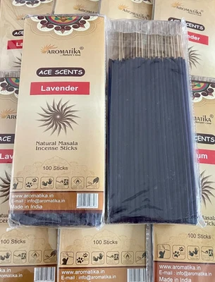 Lavender Premium Masala Incense Sticks x 100-35 mins per stick! India Joss - Image 1 of 4