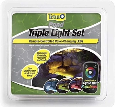 TetraPond Remote-Controlled Color Changing Triple LED Light Set - 3 units - Image 1 of 4