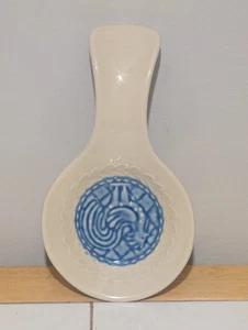 Longaberger Keramik American Craft blauer Hahn Löffel Rest EUC USA - Bild 1 von 8