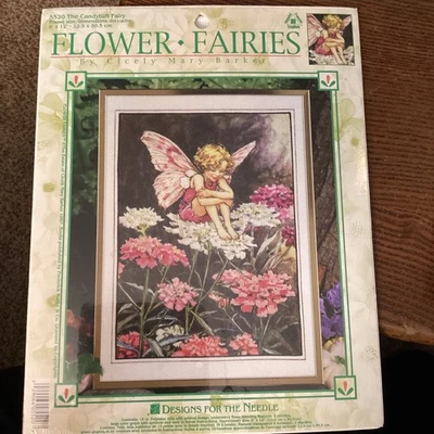 Diseños para las hadas de la flor de aguja. Puntada de cruz estampada The Candytuft Fairy Foto 1 de 2