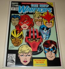 The NEW WARRIORS # 25 Marvel Comic (1992) VFN/NM  DIE-CUT CARD COVER ISSUE