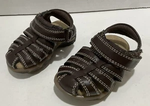 Route 66 Sandals Brown For Toddlers Size 2 New - Picture 1 of 4