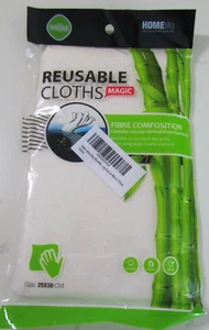 SUNDAY HOMELIFE WATER ABSORBING MICROFIBER REUSABLE CLOTHS 5 PACK NEW W/ TAG! - Picture 1 of 3