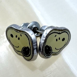 Vintage Snoopy Post Earrings Peanuts Comic Strip Beagle Pup Dog Charlie Brown - Picture 1 of 10