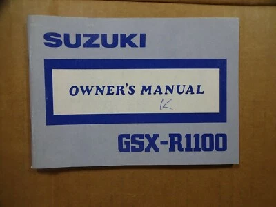 1989 铃木 GSX-R1100 K 用户手册 99011-40C50-03A 1988 年 11 月 — 第 1/4 张图片