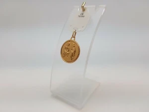 Pendentif médaille motif face à face or jaune 18 carats 1,54g 1,7cm 270€ - Picture 1 of 3