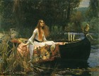 Reproduction de peinture, "The Lady of Shalott", Willem Waterhouse, 1888 / 15x20