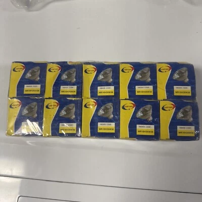 10x TEN MR16 Flood Lamps 36° 35W 12v 2-Pin 2800k 350 Lumen - Image 1 of 3