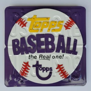 License Plate Artwork - Topps Baseball Card Wrapper (12"x12") Hand-Made & Signed - Bild 1 von 2