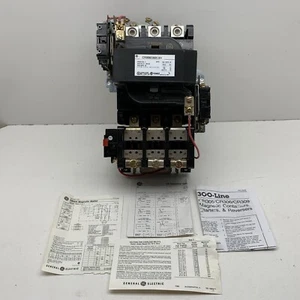 Arrancador de motor magnético GE CR306E002LVH NEMA tamaño 3 90A 600V 3 polos, bobina 115-120V - Imagen 1 de 24
