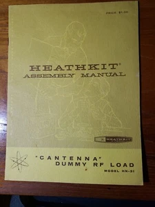 Original Heathkit Manual: 1 KW Cantenna Dummy RF Load ~ Model HN-31 - Picture 1 of 3