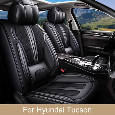 Full Set For Hyundai Tucson 2005-2025 Car Front & Rear 5-Seat Cover PU Leather - Image 1 of 4