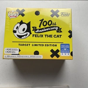 New Pop Tees: Felix The Cat 100th Anniversary Box Sz M w/ Funko Vinyl Figure - Picture 1 of 4