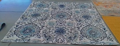 CREAM / LIT GREY 8'-0" x 8'-0" Spot on Rug, Reduced Price 1172768437 MAD600C-8SQ - Image 1 of 4