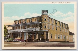 Worden's Hotel David West Virginia 1930-40's Unused - Picture 1 of 2