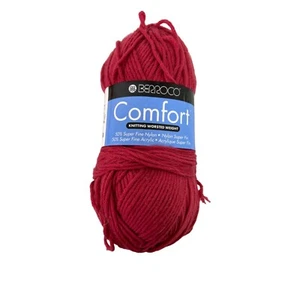 Berroco Comfort Yarn Red 3.5 oz Super Fine Acrylic Nylon Blend AT467 - Picture 1 of 5
