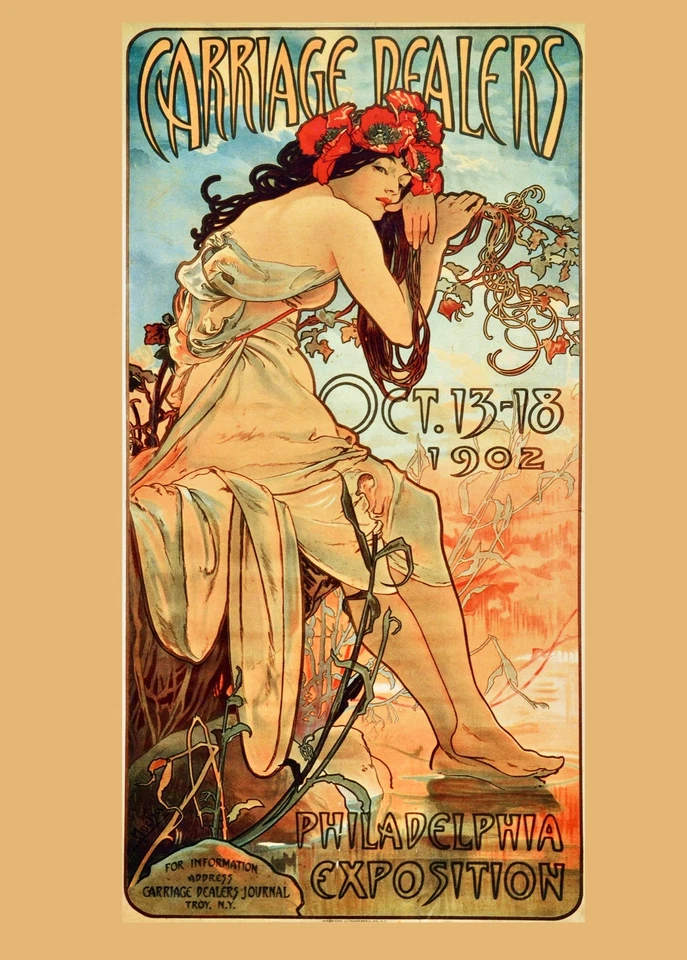 Decor poster.Interior design Art Nouveau.Philadelphia Exposition.6258 - Image 1 of 1