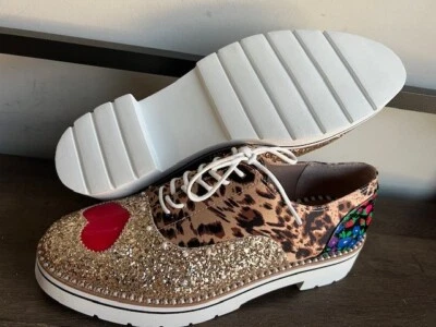 Nuevos Oxford Betsey Johnson Abbott con plataforma con cordones para mujer talla 11” Foto 1 de 4